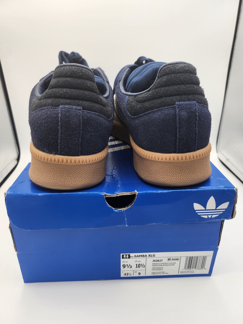 Adidas Samba Navy Blue Cream Gum Size 9.5M/10.5W - Picture 6 of 9